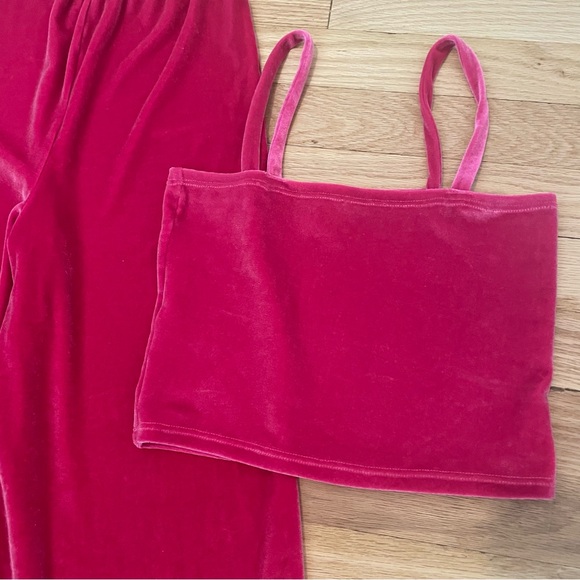 KS Garner Hot Pink Velvet Luna Matching Set - Picture 4 of 6